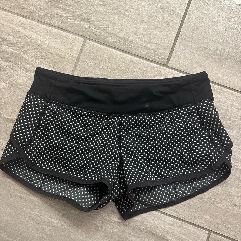 lululemon athletica Black and White Athletic Shorts